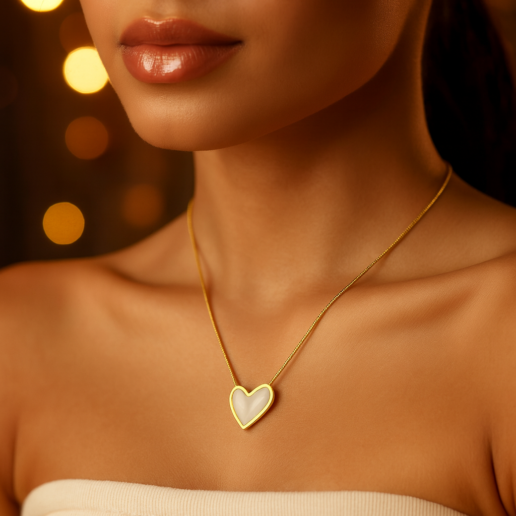 Moonlit Heart Necklace
