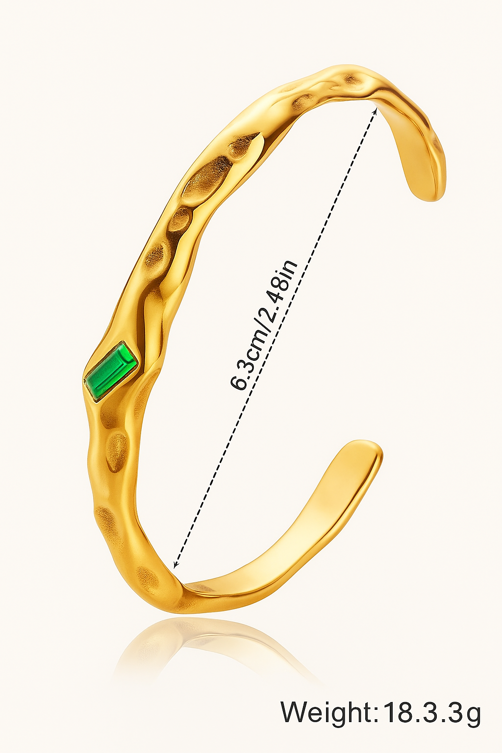 Emerald Wave Bracelet